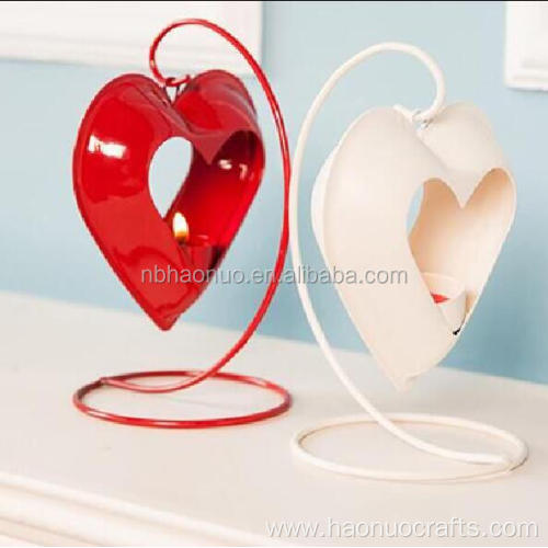 Unique Heart shape metal light candle holder